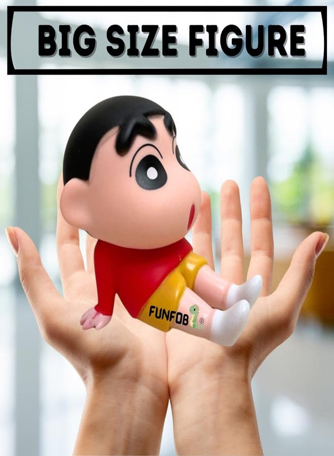 FUNFOB Shinchan Action Figure | Shin chan Figurine Cartoon Figures Toys for Boys & Girls PVC Multicolour (Shinchan Mobile H with Box (Red)) - Image 2